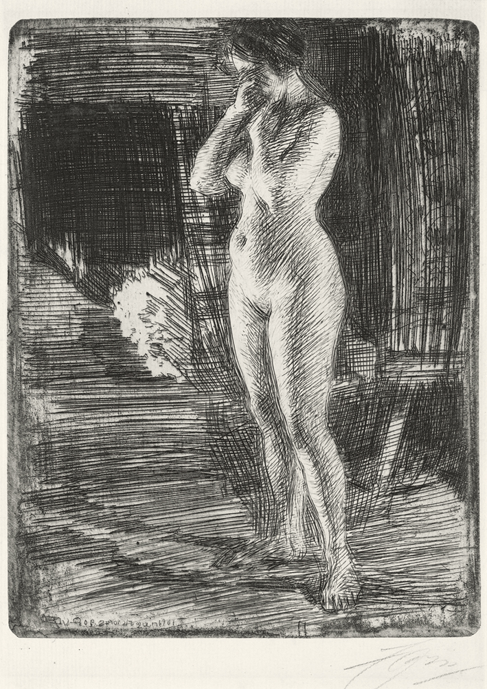  安德斯·莱奥纳德·佐恩 Anders Leonard Zorn —— 佐恩(素描) (15)